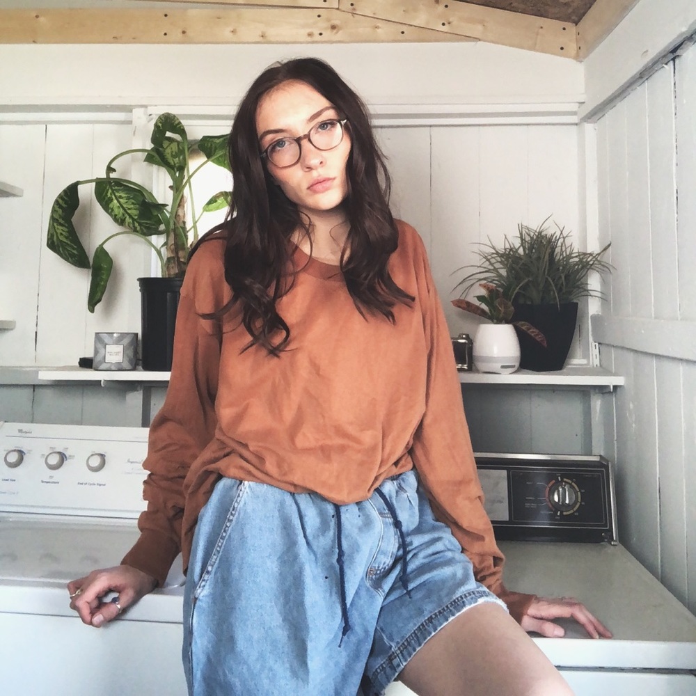 Vintage Oversized Jean Shorts